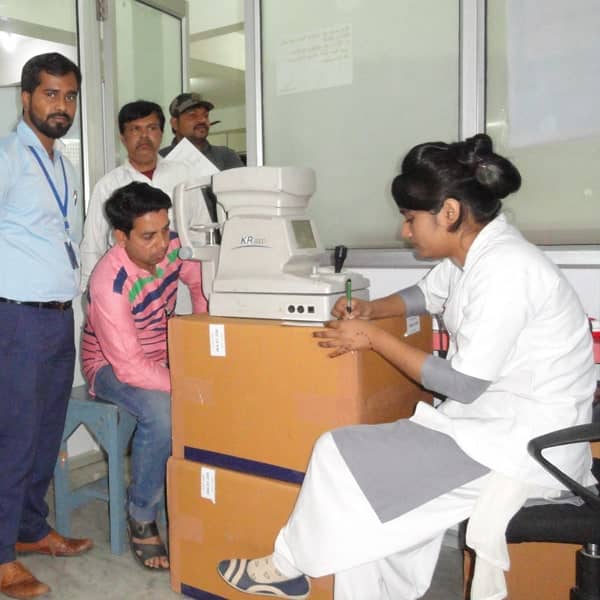 A group of people participating in a health camp. A group of people participating in a health camp.