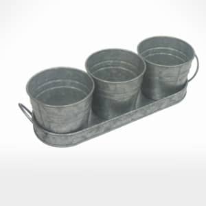 Planter with Tray by Noah's Ark Exports