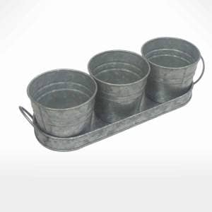 Planter with Tray by Noah's Ark Exports
