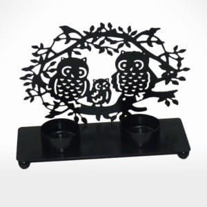Owl T-Light Holder by Noah's Ark Exports