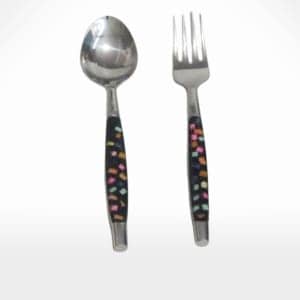 Bone Inlay Flatware Set by Noah's Ark Exports