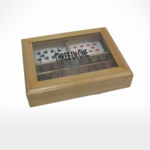 Card Box With Domino & Dice by Noah's Ark Exports