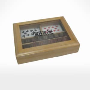 Card Box With Domino & Dice by Noah's Ark Exports