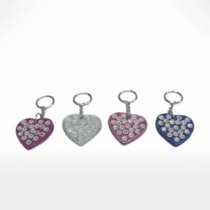 Heart Key Ring s/4 by Noah's Ark Exports