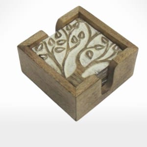 s/6 Coaster With Holder by Noah's Ark Exports