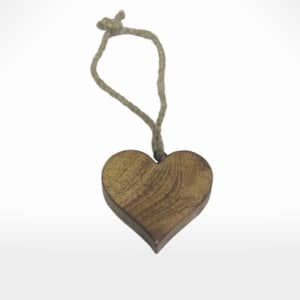 Hanging Wood Heart by Noah's Ark Exports