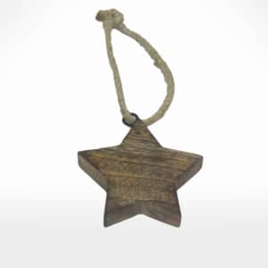Hanging Wood Star by Noah's Ark Exports