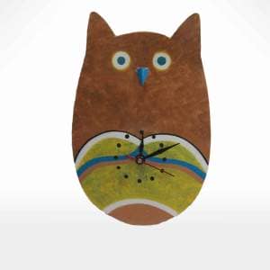 Owl Design Clock by Noah's Ark Exports