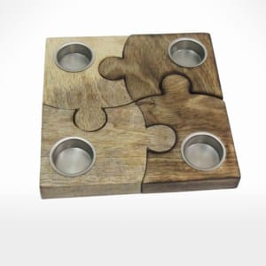 Puzzle T-Light by Noah's Ark Exports