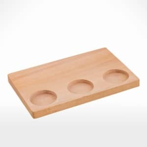 Mango Wood Flight Tray by Noah's Ark Exports